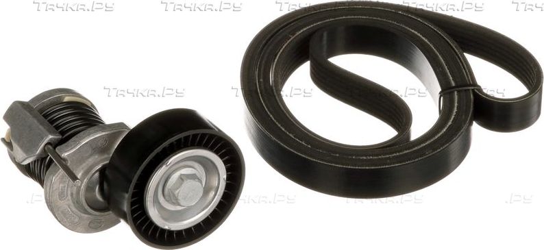 Приводной ремень поликлиновой с роликами (комплект) Gates Micro-V® Kit для Volkswagen Passat B7 2010-2014. Артикул K036PK1070
