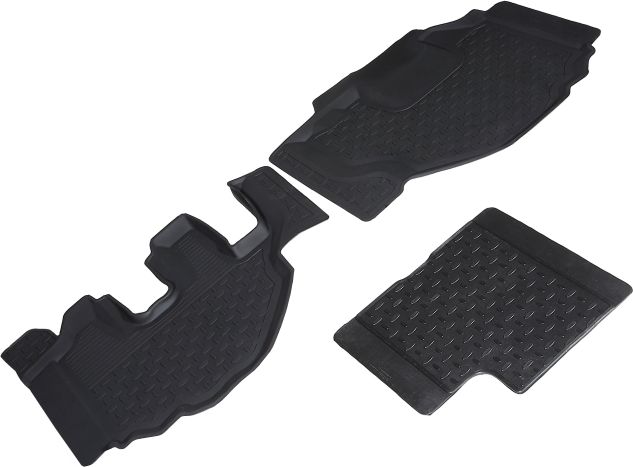 Коврики резиновые Seintex с высоким бортиком для салона ГАЗ Валдай Next 2021-2026. Артикул 96920