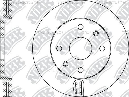 Тормозной диск NiBK передний для Citroen C4 I 2004-2013. Артикул RN1151