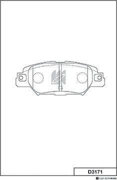 Тормозные колодки MK Kashiyama задние для Mazda MX-5 IV (ND) 2015-2026. Артикул D3171
