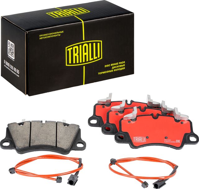 Тормозные колодки Trialli (Low-Metallic) передние для Ferrari 488 2015-2026. Артикул PFR 6100