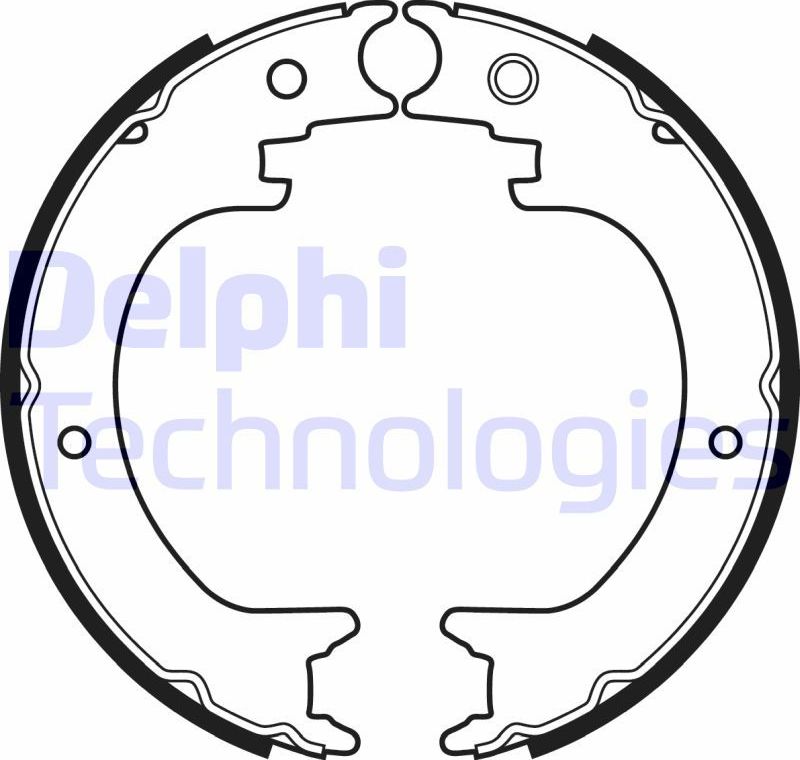 Тормозные колодки (стояночная тормозная система) Delphi. Артикул LS2082