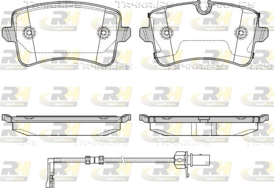 Тормозные колодки RoadHouse задние для Audi A8 III (D4) 2009-2018. Артикул 21343.20