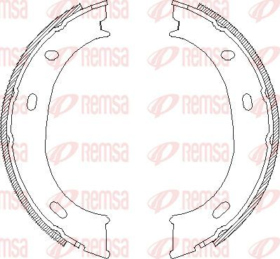 Тормозные колодки (стояночная тормозная система) Remsa. Артикул 4710.01