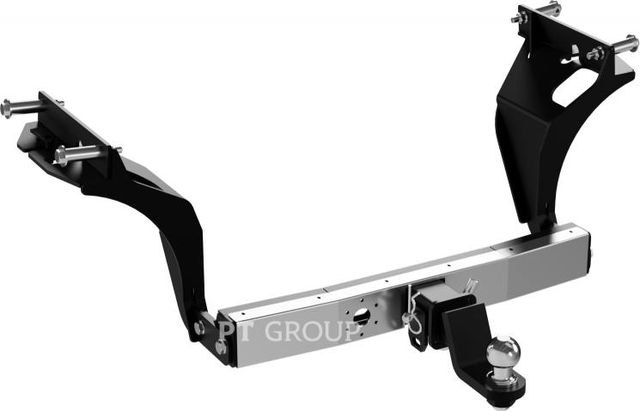 Фаркоп PT Group c накладкой из нержавейки для Renault Duster I рестайлинг 2015-2020. Американский квадрат. Артикул RDU-16-991124.00