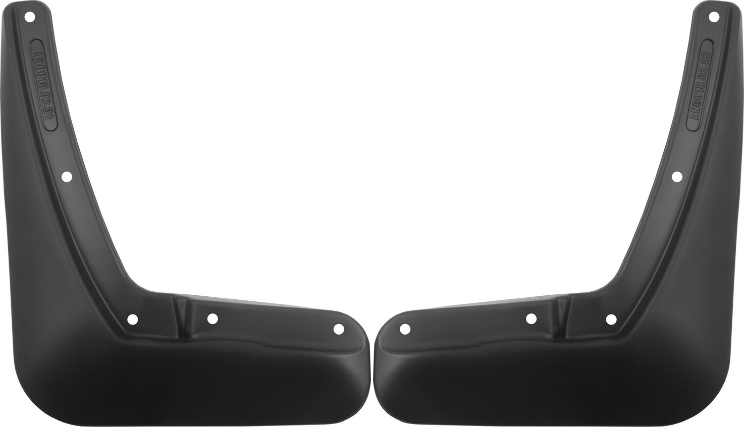 Брызговики Frosch (в пакете) задняя пара для Hongqi E-HS9 2020-2026. Артикул NLF.A67350.E3