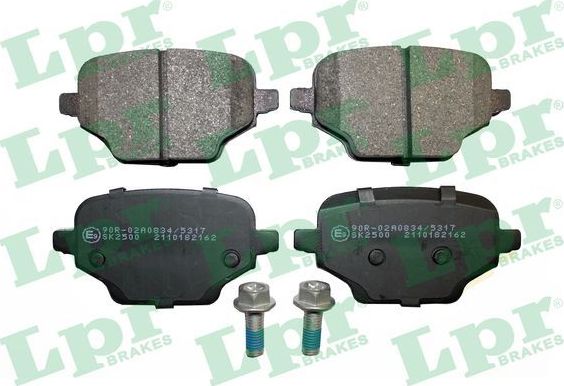 Тормозные колодки LPR. Артикул 05P2162