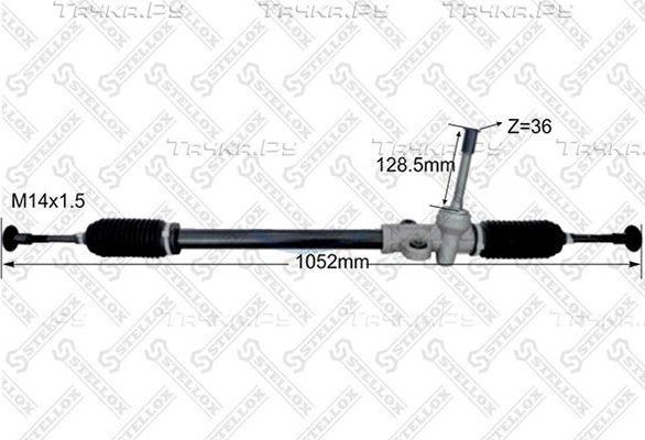 Рулевая рейка Stellox для Hyundai Accent III 2005-2010. Артикул 31-37270-SX