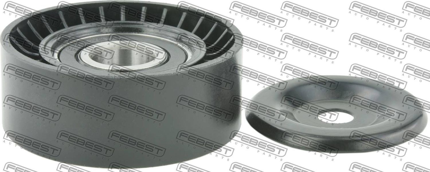 Натяжной ролик (натяжитель) приводного поликлинового ремня Febest. Артикул 2387-CFNA