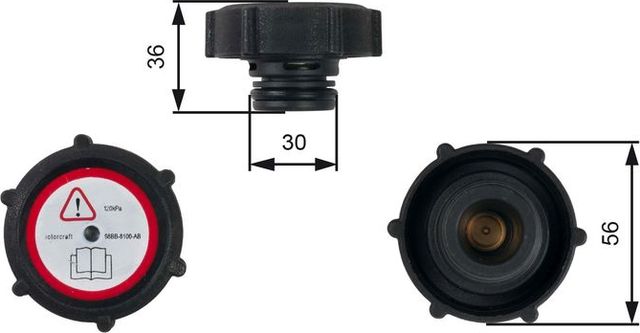 Крышка для радиатора Gates. Артикул RC230