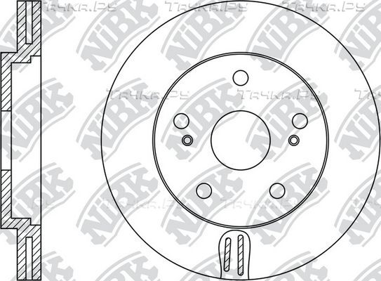 Тормозной диск NiBK передний для Acura ZDX 2011-2013. Артикул RN1410