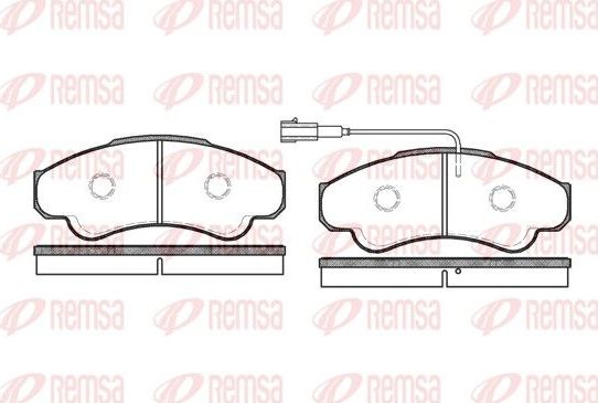 Тормозные колодки Remsa. Артикул 0959.01