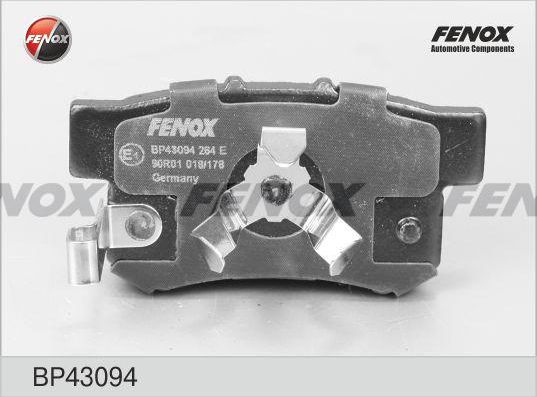 Тормозные колодки Fenox. Артикул BP43094