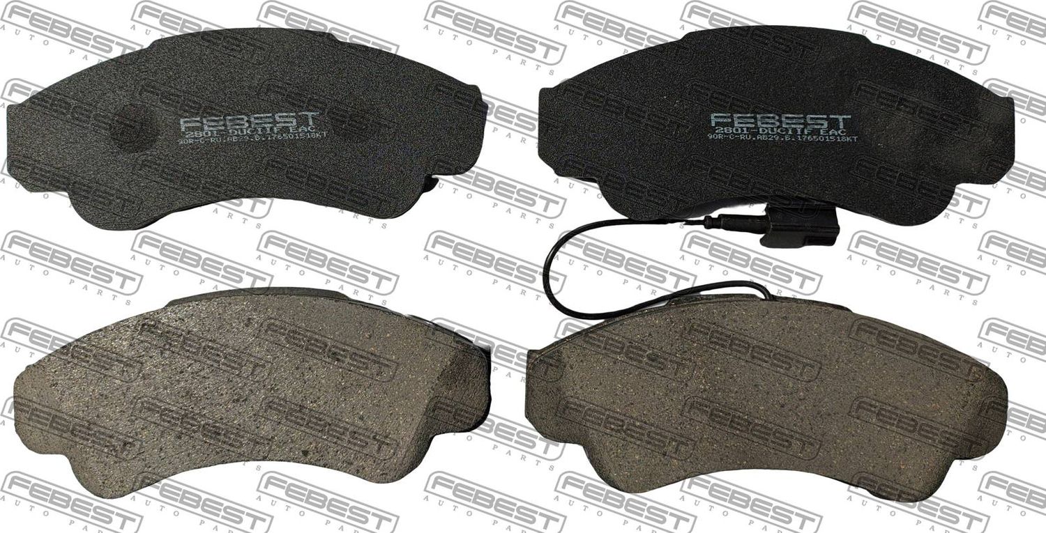 Тормозные колодки Febest. Артикул 2801-DUCIIF