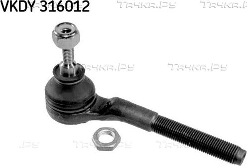 Наконечник рулевой тяги SKF правый для Renault Clio I 1990-1998. Артикул VKDY 316012