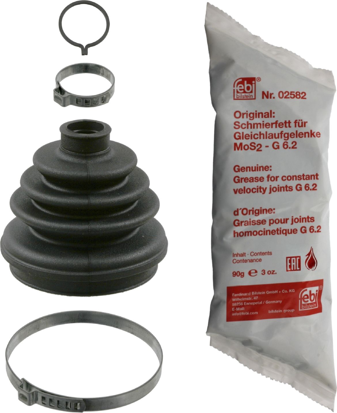 Пыльник ШРУСа наружный Febi Bilstein (резина). Артикул 02581