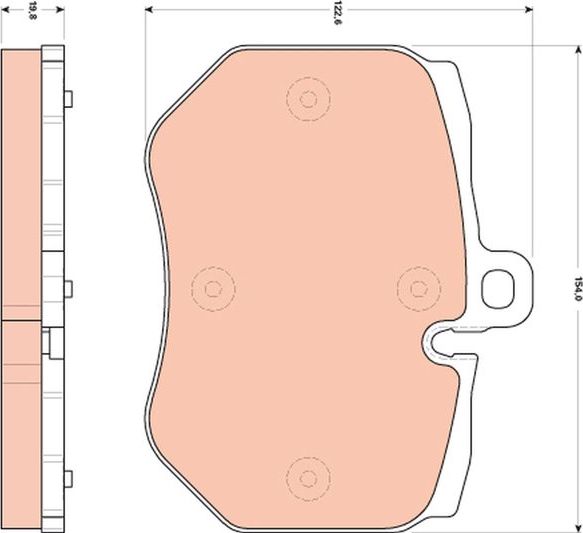 Тормозные колодки TRW. Артикул GDB1848