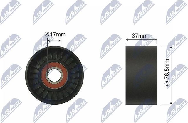 Натяжной ролик (натяжитель) приводного поликлинового ремня NTY для Ford Transit VI 2000-2006. Артикул RNK-FR-017