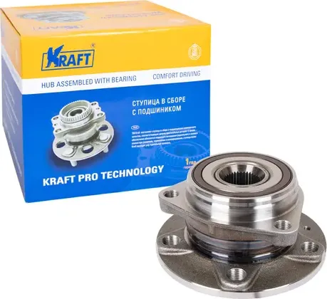Ступица в сборе передняя Audi A3 (12-) / Skoda Octavia (12-) / VW Pass (Kraft) Kraft. Артикул KT110000