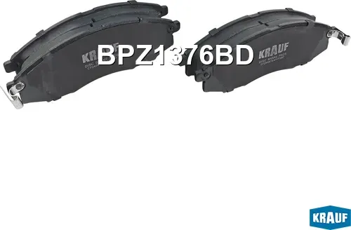Колодки тормозные дисковые (Krauf). Артикул BPZ1376BD