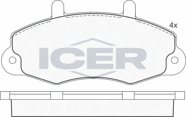 Тормозные колодки Icer. Артикул 140896