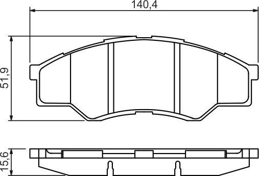 Тормозные колодки Bosch. Артикул 0 986 494 425