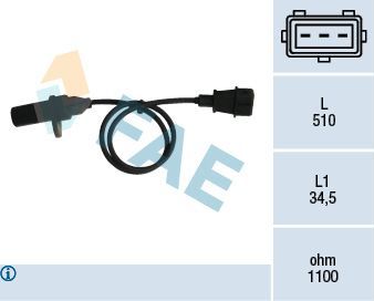 Датчик положения коленвала FAE. Артикул 79007