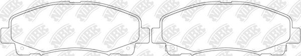 Тормозные колодки NiBK. Артикул PN28003