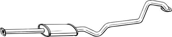 Глушитель (средняя часть) Bosal (Бельгия). Артикул 288-099