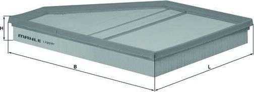 Воздушный фильтр Mahle-Knecht. Артикул LX 2097