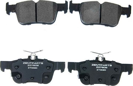 Тормозные колодки Zentparts. Артикул Z07608