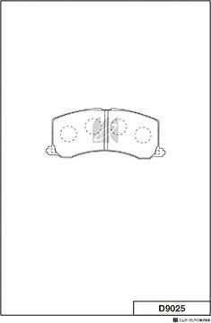 Тормозные колодки MK Kashiyama. Артикул D9025