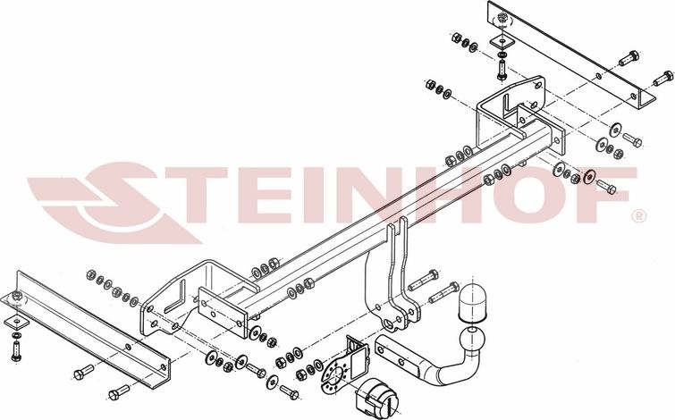Фаркоп Steinhof для Chevrolet Tracker II 2013-2015. Артикул O-165