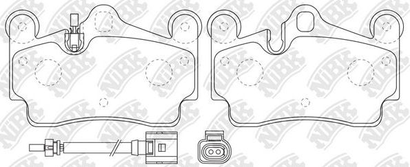 Тормозные колодки NiBK. Артикул PN0347WS