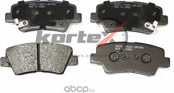 Колодки торм. зад.к-т(пр-во КОРЕЯ) (Kortex). Артикул KT5647J