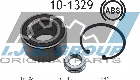 Ступичный подшипник (комплект) IJS Group. Артикул 10-1329