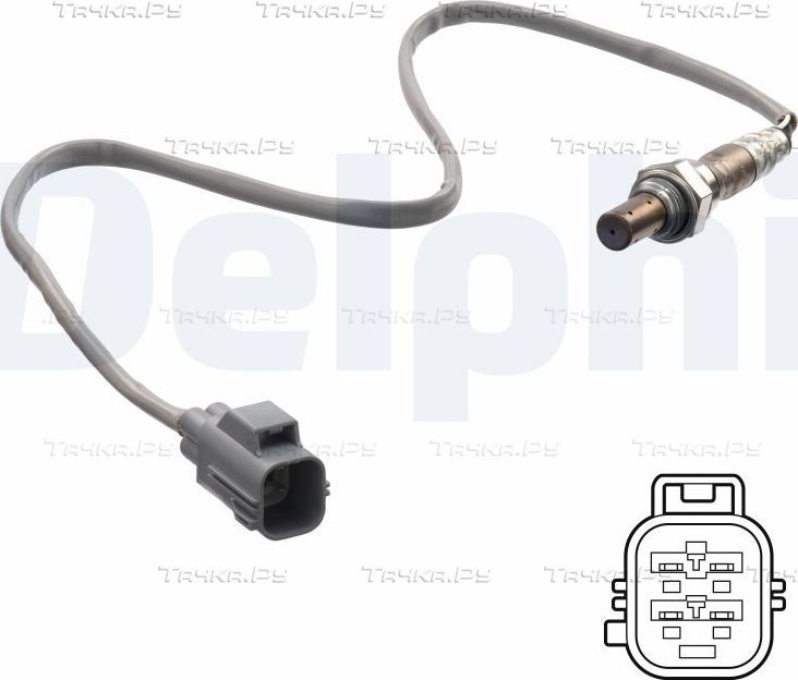 Лямбда-зонд (кислородный датчик) Delphi для Volvo S80 I 1999-2006. Артикул ES21288-12B1