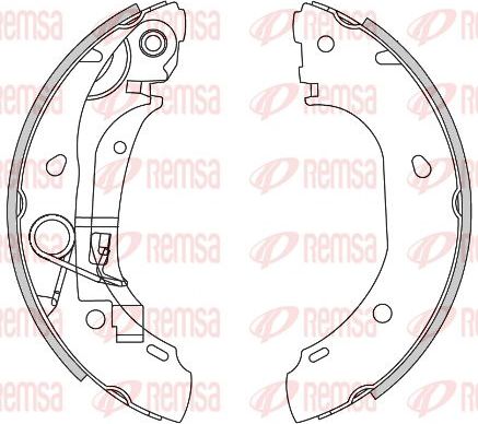 Тормозные колодки Remsa. Артикул 4163.00