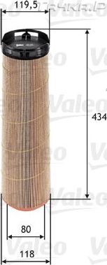 Воздушный фильтр Valeo. Артикул 585670
