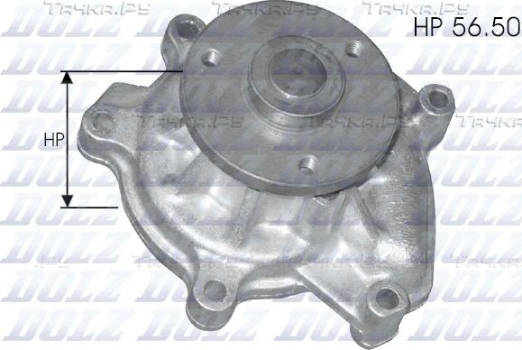 Помпа (водяной насос) Dolz для Daihatsu YRV I 2001-2006. Артикул T219