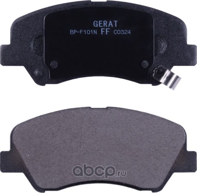 Тормозные колодки Gerat BP-F101N (передние) Normal Gerat. Артикул BPF101N