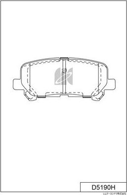 Тормозные колодки MK Kashiyama. Артикул D5190H