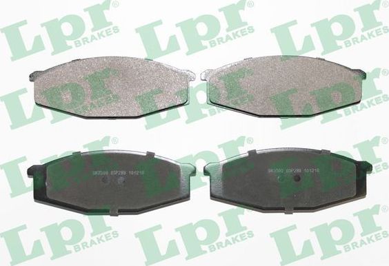 Тормозные колодки LPR передние для Nissan Patrol K160, K260 1983-1988. Артикул 05P289