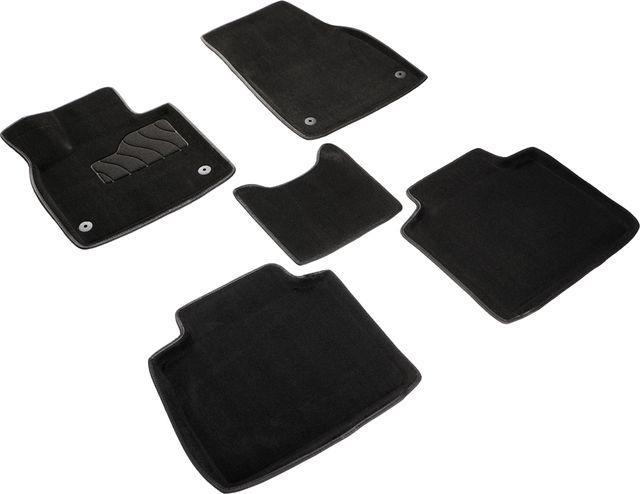 Коврики Seintex 3D ворсовые для салона Voyah Free 2021-2026 ЧЕРНЫЕ. Артикул 98612