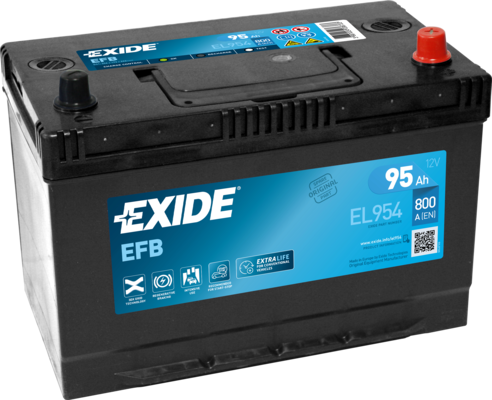 Аккумулятор Exide EFB для Mitsubishi Outlander III 2012-2026. Артикул EL954