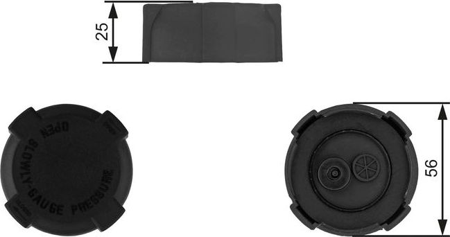 Крышка, резервуар охлаждающей жидкости Gates. Артикул RC238