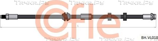 Тормозной шланг Cofle передний для Volvo XC70 II 2007-2016. Артикул 92.BH.VL018