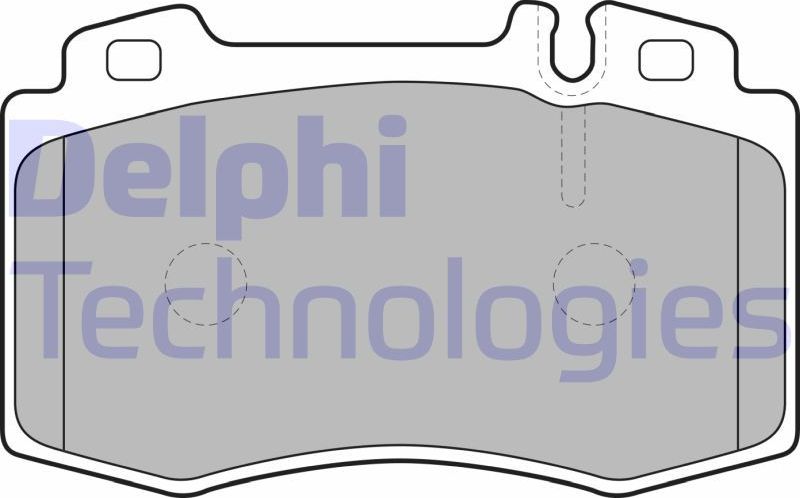 Тормозные колодки Delphi (Low-Metallic). Артикул LP1688