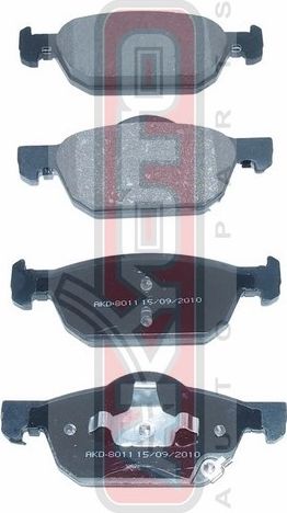 Тормозные колодки Akyoto Packing AKYOTO. Артикул AKD-8011
