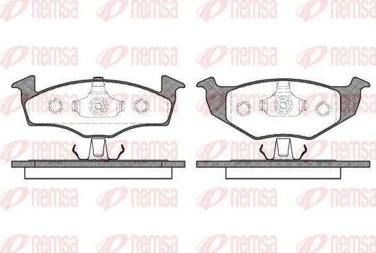 Тормозные колодки Remsa. Артикул 0609.20